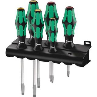 Wera 334 SK/6 Rack skruetrækkersæt Kraftform Plus Lasertip + rack, 6 dele