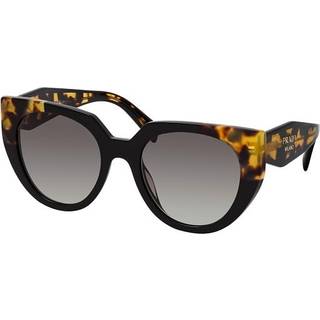 Prada Kvinde PR 14WS 3890A7 Solbriller Acetat Sort Grå Cat Eye Normal Skygge
