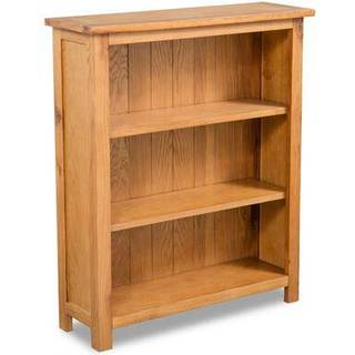 Bogreol Massivt Egetræ - 70 x 22.5 x 82 cm