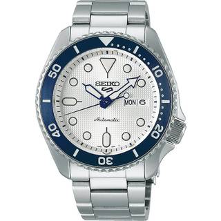 Seiko 5 Sports 140th Anniversary Limited Edition Automatic White Dial Stainless Steel Bracelet Men's Watch SRPG47K1
