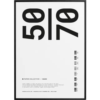 Paper Collective Ramme / Akrylglas 50x70 Cm - Rammer Fyrretræ Hvid - 90040