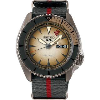 Seiko 5 Sports Boruto & Naruto: Gaara Automatic Cream Dial Grey Nylon Strap Men's Watch SRPF71K1