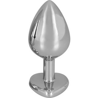 You2Toys - Diamant Anal Plug - Elegant sølv og rød design