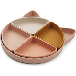LIEWOOD Arne Opdelt Tallerken Silikone, Cat Rose Multi Mix