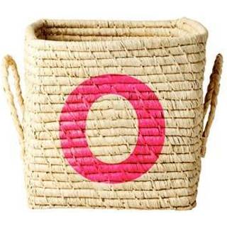 RICE A/S Raffia Firkantet Kurv – O One Size    One Size  Unisex
