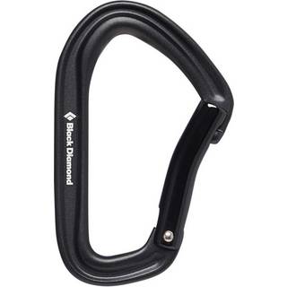 Black Diamond HotForge Bent Gate Carabiner Black, OneSize