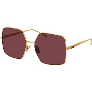 Fendi Kvinde FF 0439/S 001/U1 Outlet solbriller Metal Guld Rød Firkantet