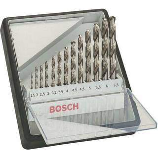 BOSCH Metalborsæt, Robust Line, HSS-G, 135°, 13 dele, 1,5-6,5 mm 1.5-6.5 mm