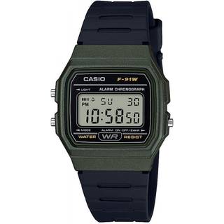 Casio Vintage F-91WM-3AEF Digital Black Resin Strap Watch - W17499