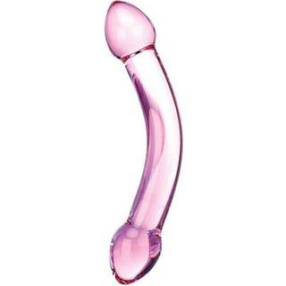 Gläs - Glas Double Trouble Purple Glass Dildo - Transparent