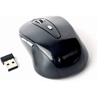 Gembird Wireless optical mouse 6B-01 - Mus - Optisk - 6 knapper - Sort