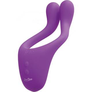 BeauMents Doppio - Genopladelig parvibrator med 3 motorer (lilla)