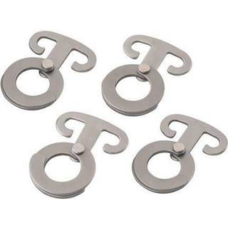 Outwell Accessory Hooks 4 Pieces Silver Grey, OneSize
