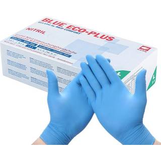 AMPri Nitrilhandske Eco-Plus Blå S Pudderfri 100 stk (P-01198-1-S)
