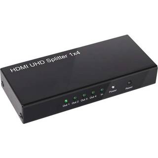 HDMI Splitter 1 Eingang -> 4 Ausgänge 4K60Hz UHD retail