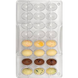 Professionel chokoladeform i polycarbonat - Eggs 24 stk