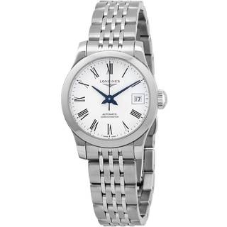Longines L2.320.4.11.6 Record Hvid/Stål Ø26 mm
