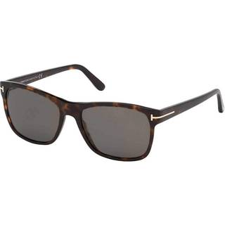 TOM FORD Mand FT0698 GIULIO 52D Solbriller Acetat Dark Havana Røg Geometrisk Polariseret