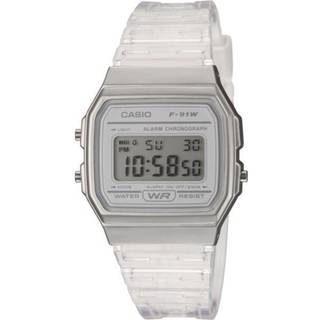 Casio Collection F-91WS-7EF Transparent Resin Strap Digital Watch - Silver