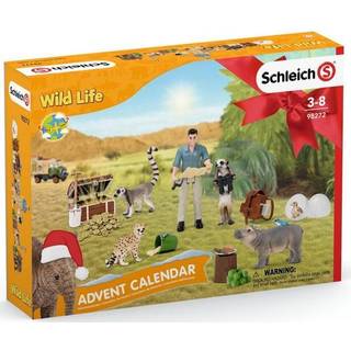 Schleich Wild Life Julekalender - Vilde dyr og tilbehør