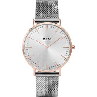 CLUSE La Bohème Rose Gold & Silver Mesh Watch - Rose Gold & Silver