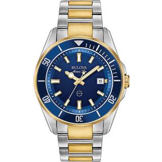 Bulova 98B334 Blå/Gul guldtonet stål Ø42 mm