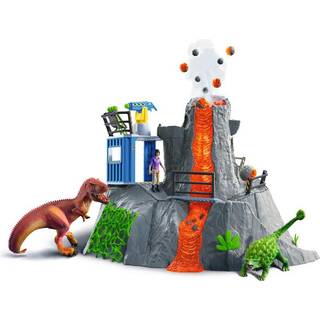 Schleich Dinosaur 42564 basestation til vulkanekspeditionen - legesæt med lys og lyd