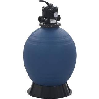 sandfilter til pool multiventil med 6 indstillinger 560 mm blå