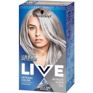 Permanent hårfarve U71 Metallic Silver m. kokosolie (På lager i varehus)