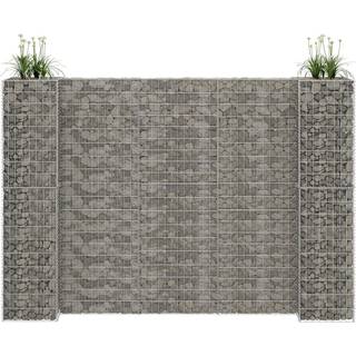 H-formet gabion-plantekasse 260x40x200 cm stål