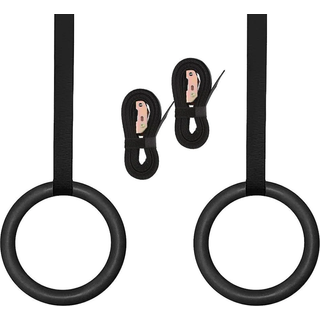 PRO Gymnastikringe 28 mm ABS Plast - Sort