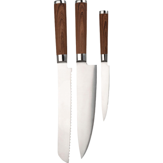 Dorre Kasima Knife Set 3 Pcs - Knivsæt Rustfrit Stål Træ - 5-8522