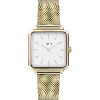 CLUSE La Tétragone Quartz White Dial Steel Strap Women's Watch CW0101207002