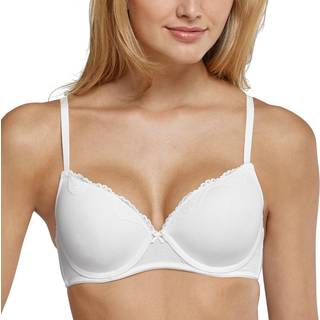 Schiesser Pure Cotton Underwire Bra - White - D 85