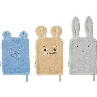 Liewood Mouse Dusty Mint Multi Mix Vaskeklude Sylvester (3-pak)