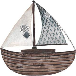That&#39;s Mine Brown Wooden Sailboat Wallsticker