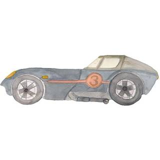 That's Mine - Wallsticker Race car - Blue