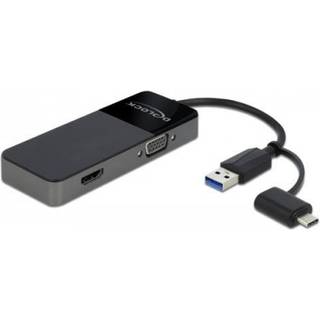 Delock Adapter USB 3.0 til HDMI 4K + VGA