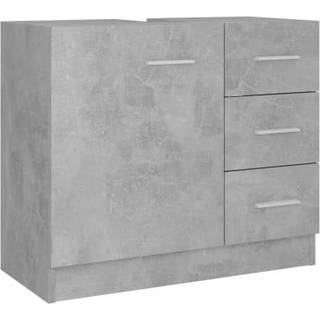 underskab til håndvask 63x30x54 cm konstrueret træ betongrå