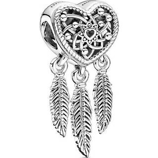 Pandora Openwork Heart Dreamcatcher Charm - Silver