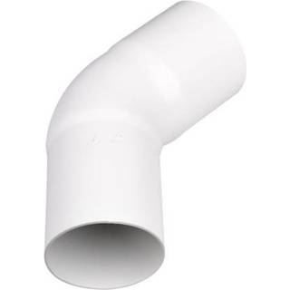 Plastmo bøjning 45 Ø75mm hvid 5225340
