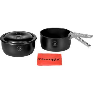 Campingsæt Trangia Tundra II, med 2 gryder &amp; 1 låg i NS / Non Stick-teflon + gribetang + etui