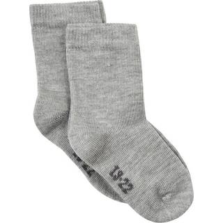 Minymo Børne Strømper - Light Grey Melange - 15/18