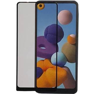 Samsung Galaxy A21s Skærmbeskytter - Hærdet Glas 2.5D - Sort