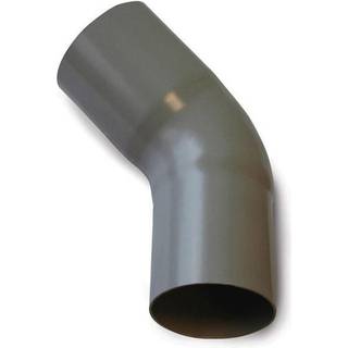 Plastmo bøjning, PVC, grafit, 75° - Ø75 mm