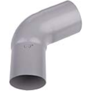 Plastmo bøjning 75 Ø90mm grå 5227150