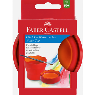 Faber-Castell vandkop click & go - rød