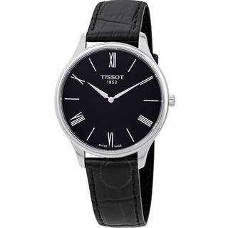 Tissot T063.409.16.058.00 Tradition Sort/Læder Ø39 mm