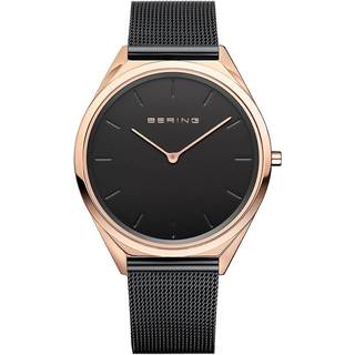 Bering Ultra Slim unisex ur i poleret rosaguld**