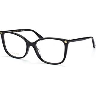 Gucci Kvinde GG0026O 001 Optiske stel Acetat Sort Transparent Cat Eye